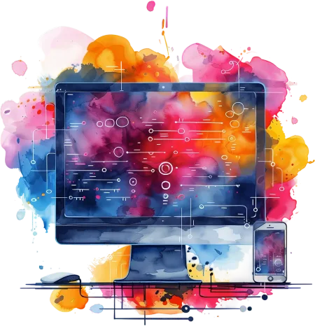 Reimagine digital transformation services illustration